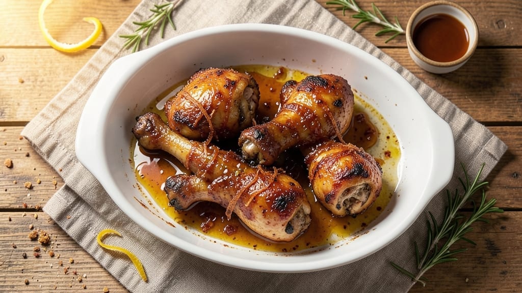 Juicy Baked Chicken Drumsticks Recipe: Honey Mustard Glaze That Locks in Moisture