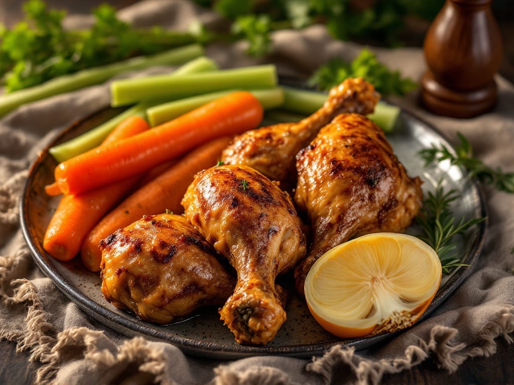 Boiled Chicken Drumsticks Recipe: Crispy Skin, Juicy Meat in One Pot