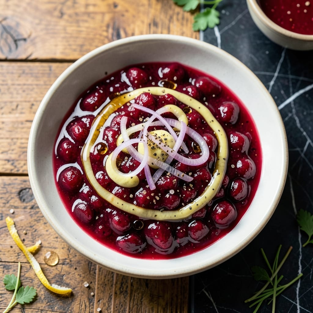 Cranberry Sauce Dressing Recipe: Sweet-Tart Emulsion for Salads