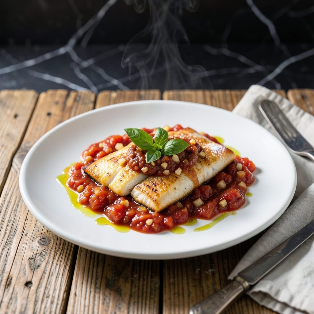 Flounder in Tomato Sauce Recipe: Mediterranean-Style Fillets in Rich Sauce