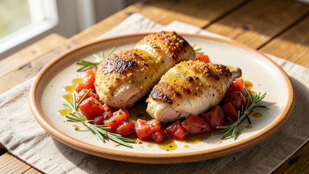 Tuscany Chicken Recipe: Herb-Infused White Wine Braise With Crispy Parmesan Crust