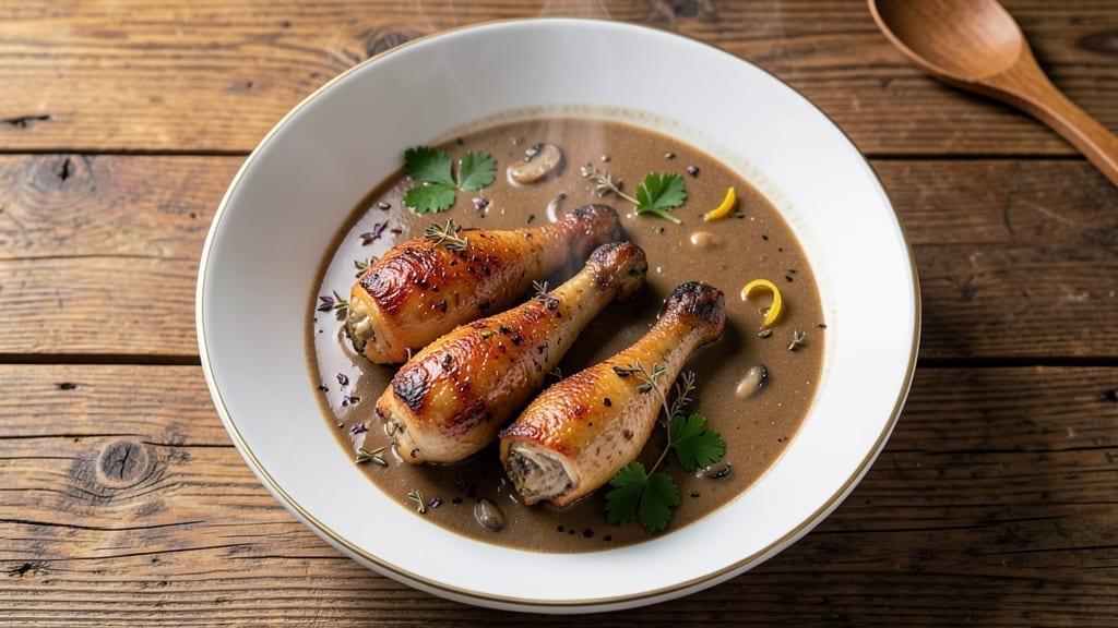 Baked Chicken Drumsticks With Cream Of Mushroom Soup Recipe: One-Pan Creamy Crispy Indulgence