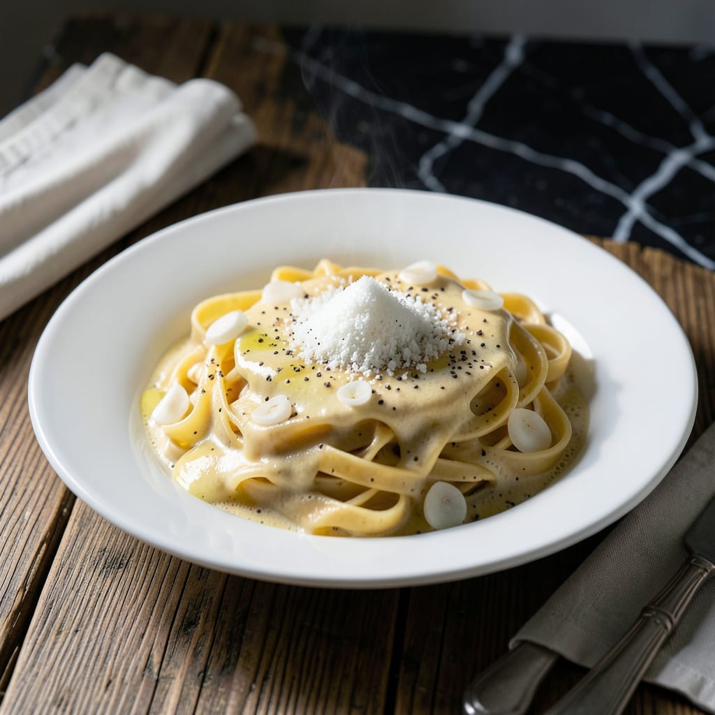 5 Star Alfredo Sauce Recipe: Silky Parmesan and Garlic Infusion illustration with key details