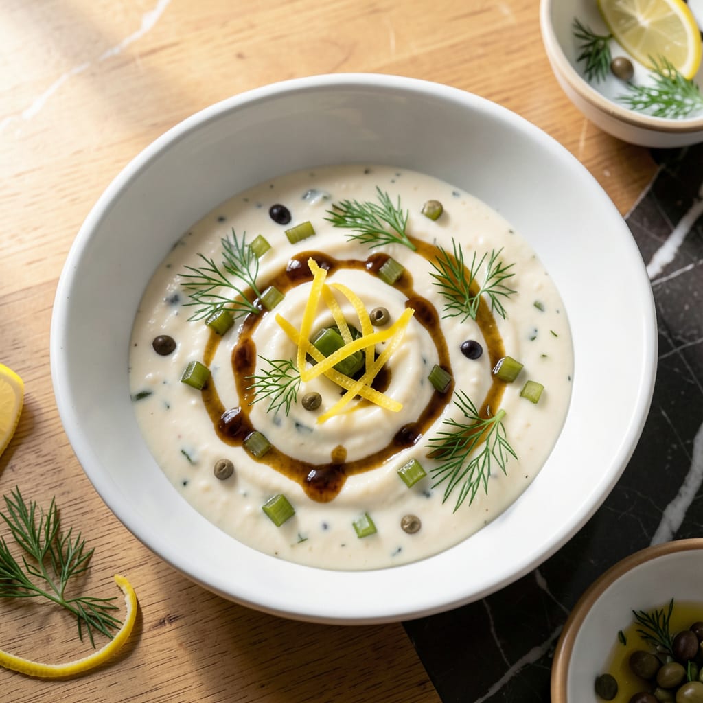 5 Star Tartar Sauce Recipe: Zesty Pickle and Caper Creaminess example with annotations