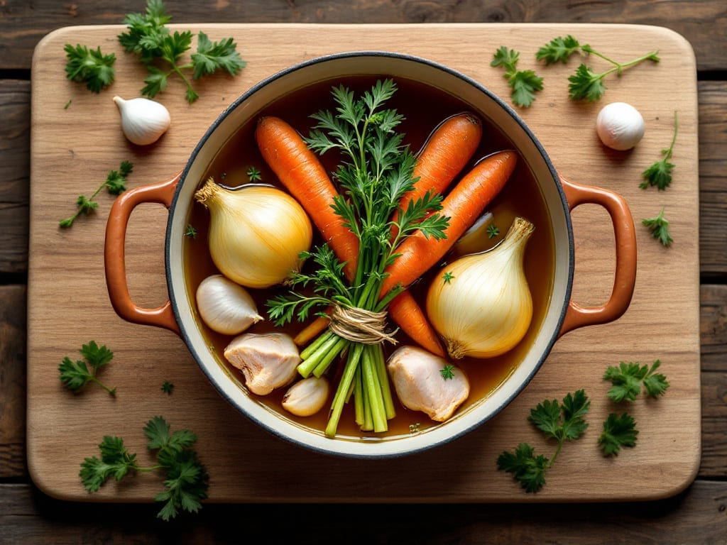 Basic Chicken Stock Recipe: Golden-Rich Flavor From Pantry Staples