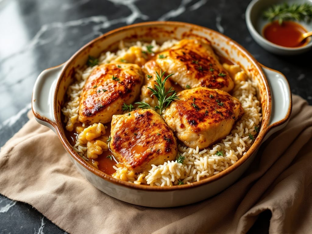 Chicken Dressing Casserole Recipe: One-Pan Herb-Roasted Comfort With Crispy Top