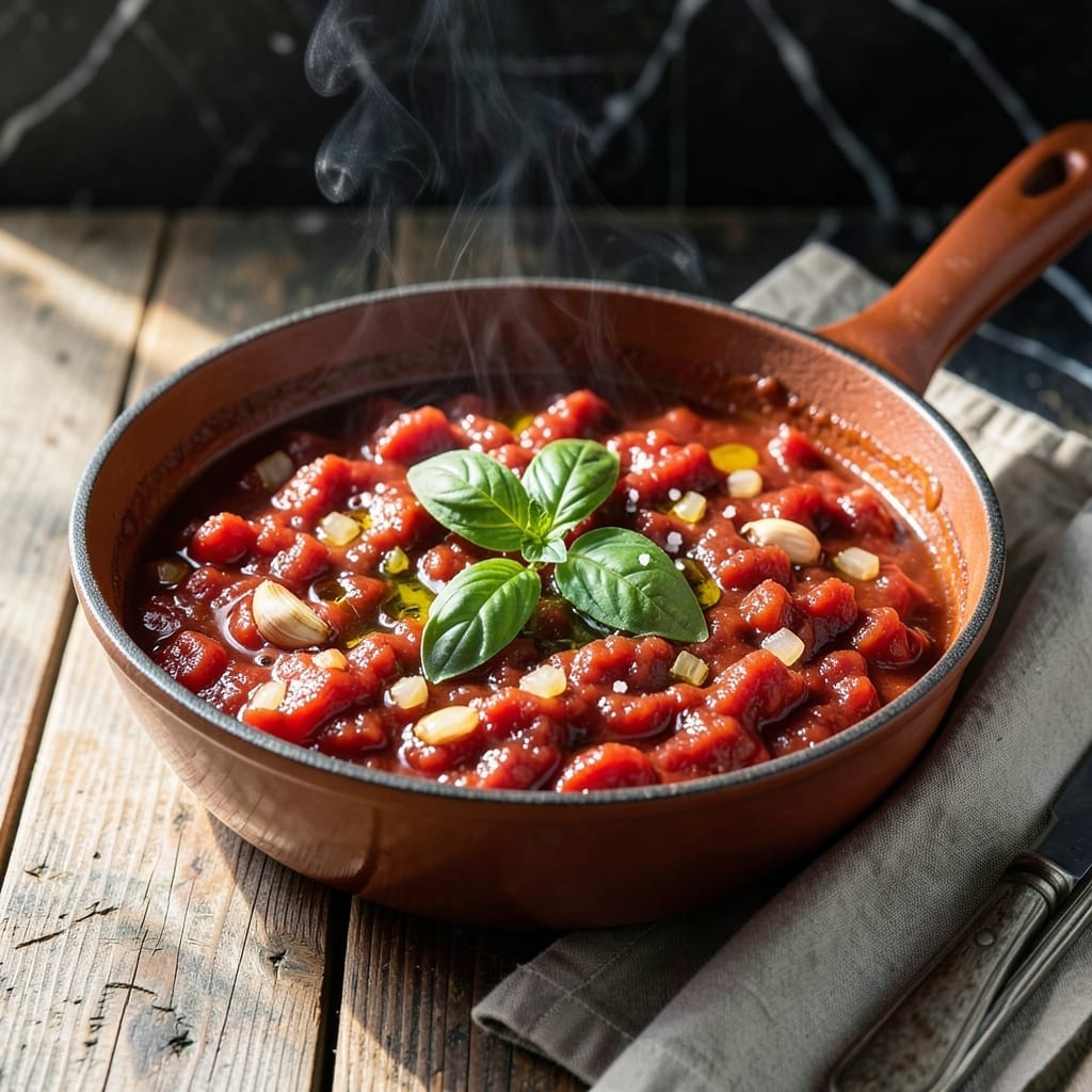 Calabrese Tomato Sauce Recipe: San Marzano Sweetness with Basil Depth