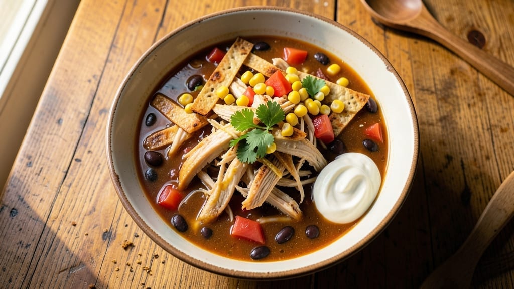 Chili's Chicken Tortilla Soup Copycat Recipe: Crispy Tortilla Strips and Smoky Cumin Depth