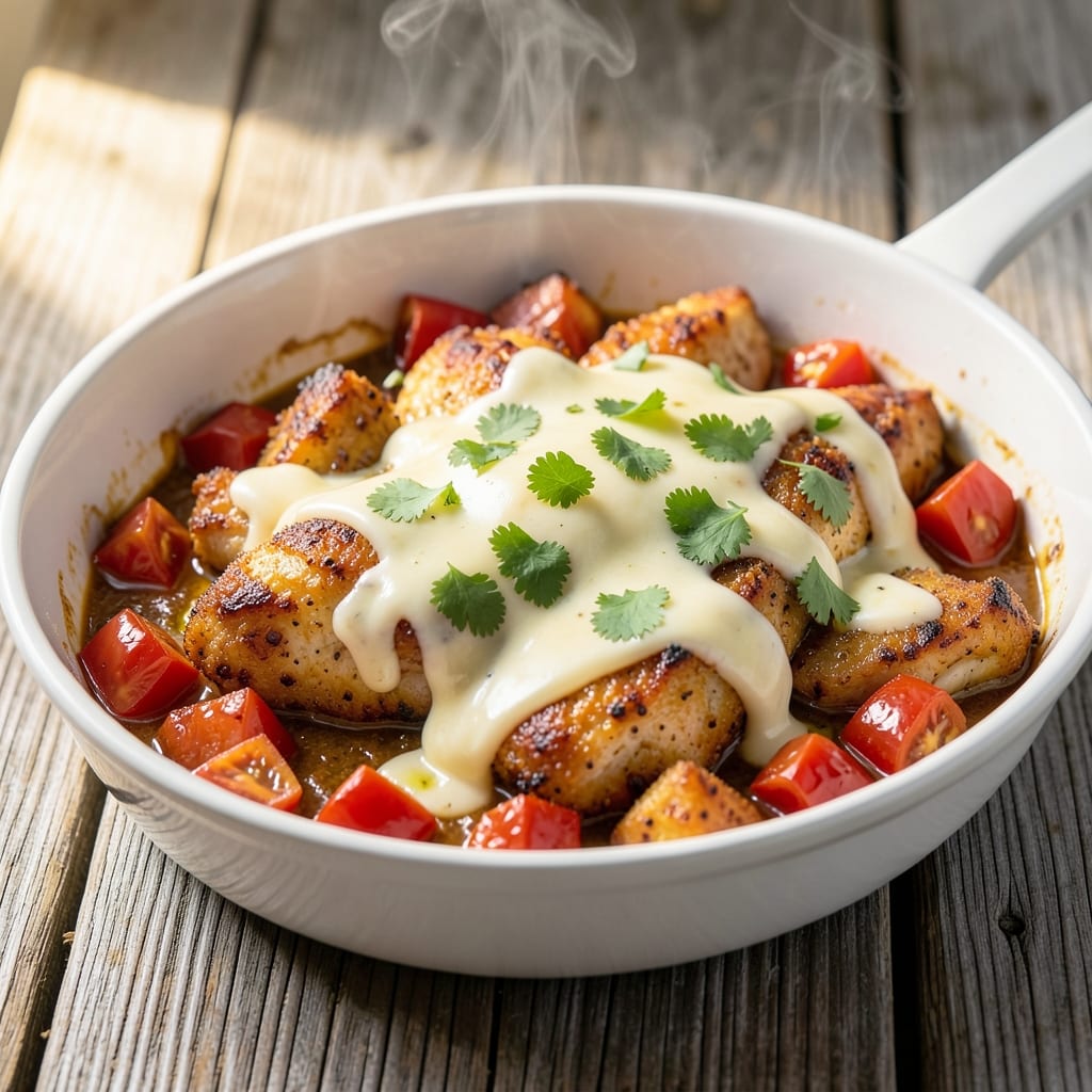Chicken Rotel Recipe: Smoky Cheese-Melting One-Pan Magic Chicken Rotel Recipe: Smoky Cheese-Melting One-Pan Magic