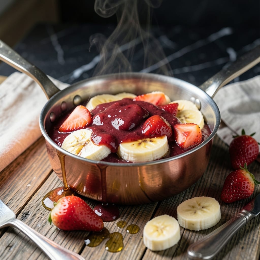 Strawberry Banana Sauce Recipe: Sweet and Silky Fruit Drizzle