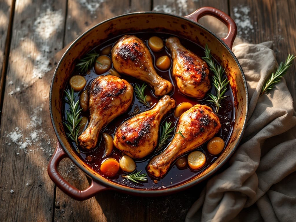 Braised Chicken Drumsticks Recipe: Slow-Cooked Richness With Caramelized Bits