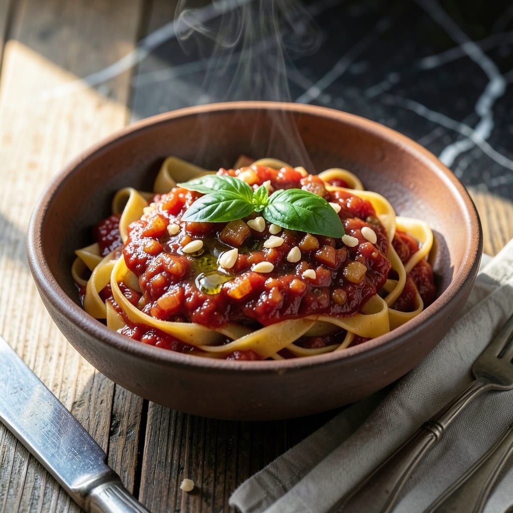 Classic Pasta Sauce Recipe: Simmered Basil and Garlic Richness