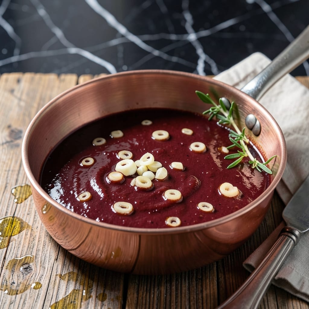Beurre Rouge Sauce Recipe: Rich Red Wine and Butter Emulsion Beurre Rouge Sauce Recipe: Rich Red Wine and Butter Emulsion