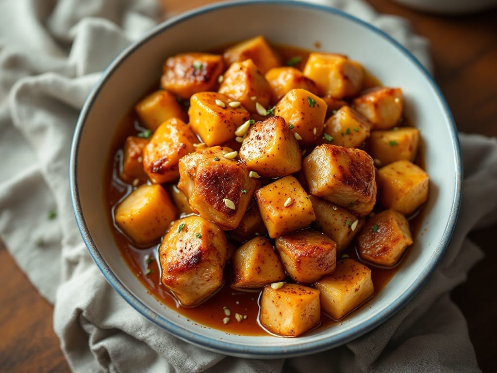 Chopped Chicken Recipe: Crispy Bites with Smoky Garlic Butter Pan Sauce