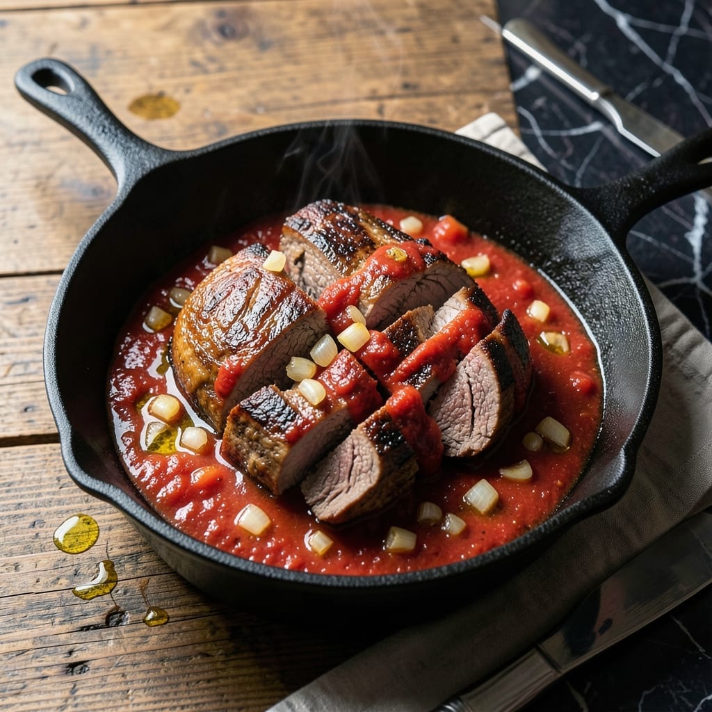 Beef With Tomato Sauce Recipe: Slow-Simmered Richness Over Pasta