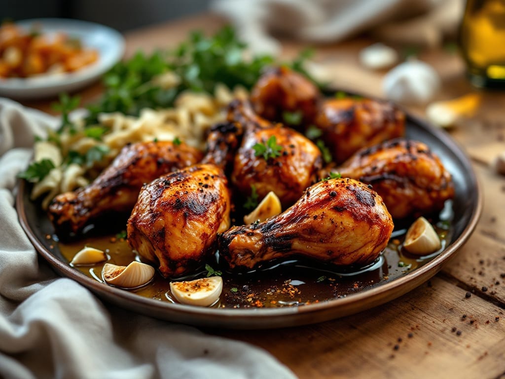 Chicken Legs Recipe: Smoky Paprika and Garlic Roast With Crispy Skin