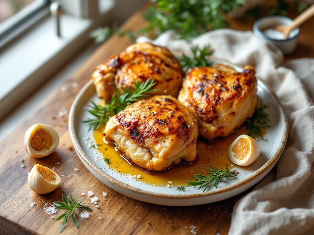 Baked Chicken Recipe: Herb-Infused Crispy Skin Without the Brine Wait