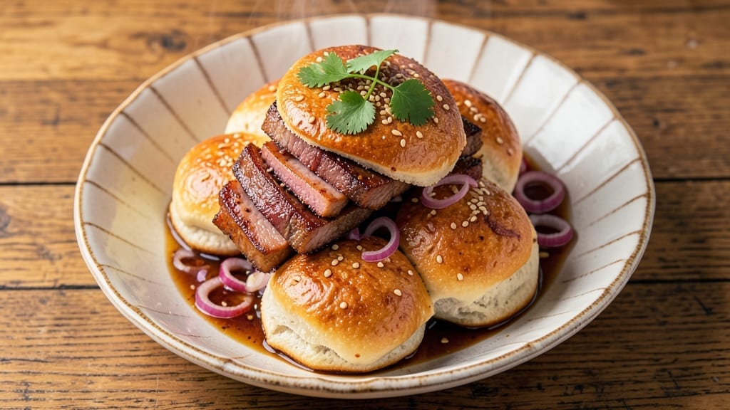 Chicken Pao Recipe: Steamed Buns With Juicy Chicken and Sweet Glaze