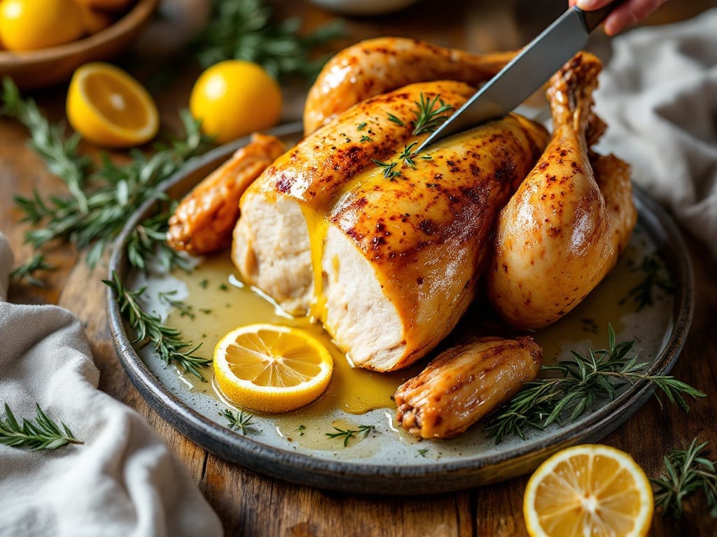 Marcella Hazan's Roast Chicken With Lemons Recipe: Citrus-Basted Brilliance for Juicy, Golden Skin