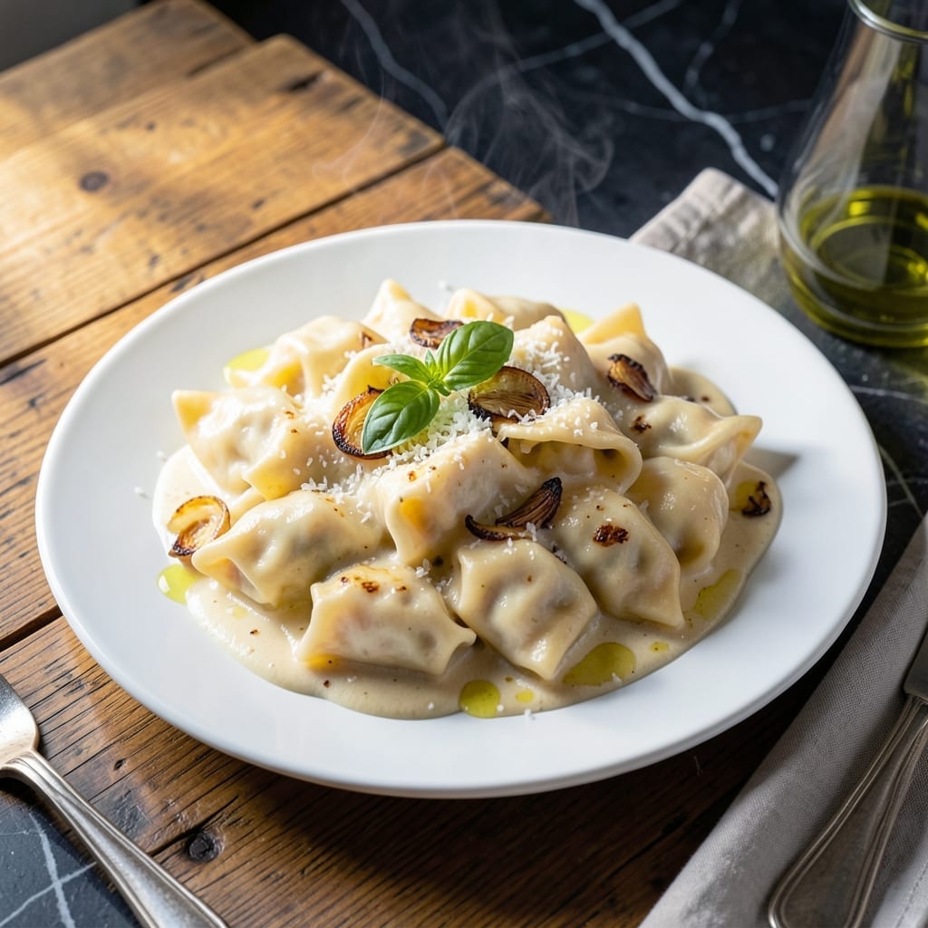 Tortellini With Alfredo Sauce Recipe: Cheese-Filled Pockets in Creamy Bliss