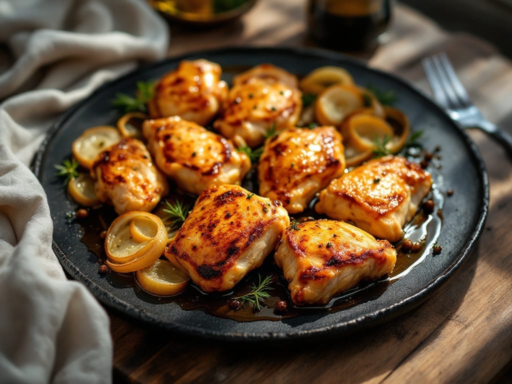 Chicken Thighs Recipe: Slow-Braised With Caramelized Onions and Juniper