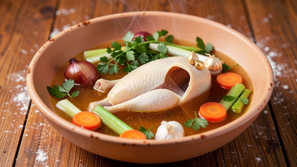 Whole Chicken Broth Recipe: Rich, Umami-Packed Flavor from Every Bone