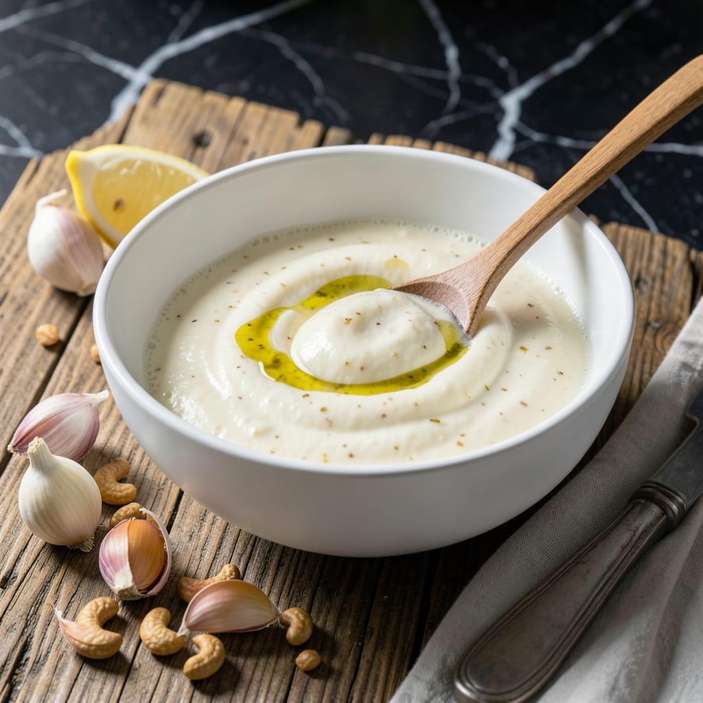 Healthy Garlic Sauce Recipe: All-Natural Creamy Condiment