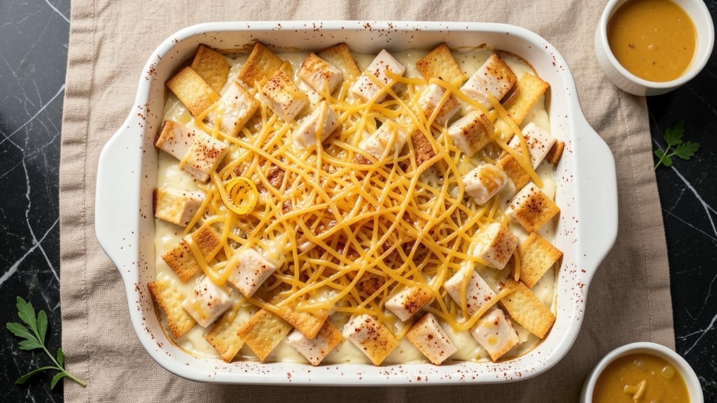 Ritz Cracker Chicken Casserole Recipe: Crispy Top, Melty Cheese Magic in One Pan