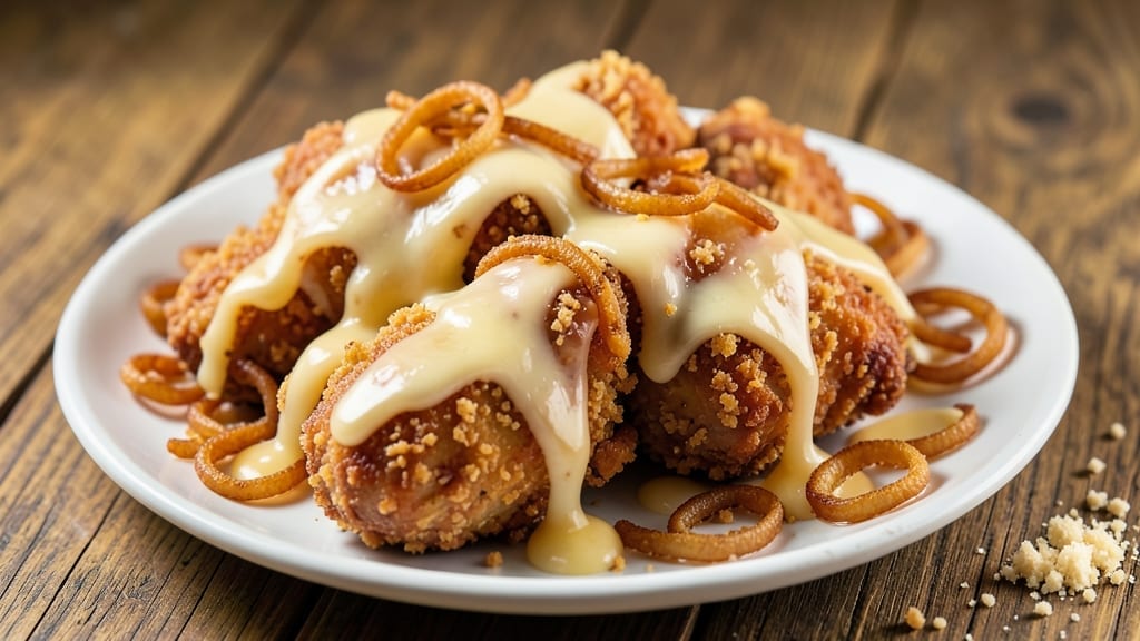 Campbell's French Fried Onion Chicken Recipe: Crispy Coating and Cheesy Pull-Apart Bites