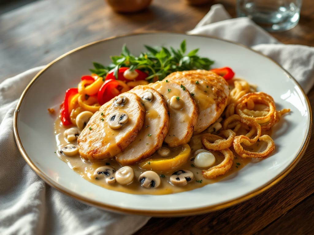 Pioneer Woman Chicken À La King Recipe: Creamy Mushroom-Pepper Sauce With Crispy Breadcrumbs