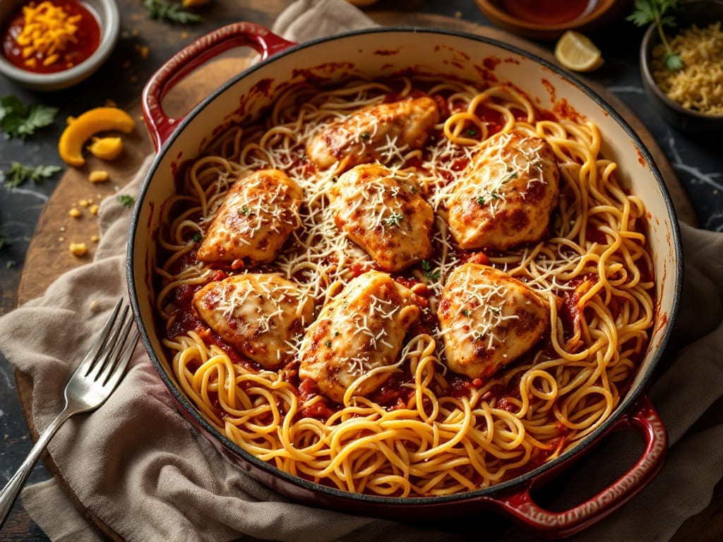 Grandma's Spaghetti Chicken Casserole Recipe: One-Pan Nostalgia With Crispy Top