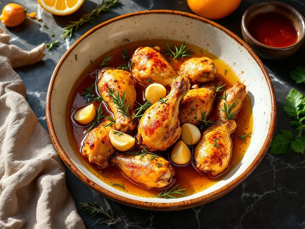 Baked Chicken Wings Marinade Recipe: Smoky Garlic-Herb Infusion That Locks in Flavor