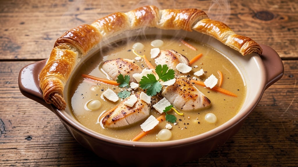 Campbell's Pub Style Chicken Pot Pie Soup Recipe: Crispy Top, Creamy Broth, One-Pan Magic