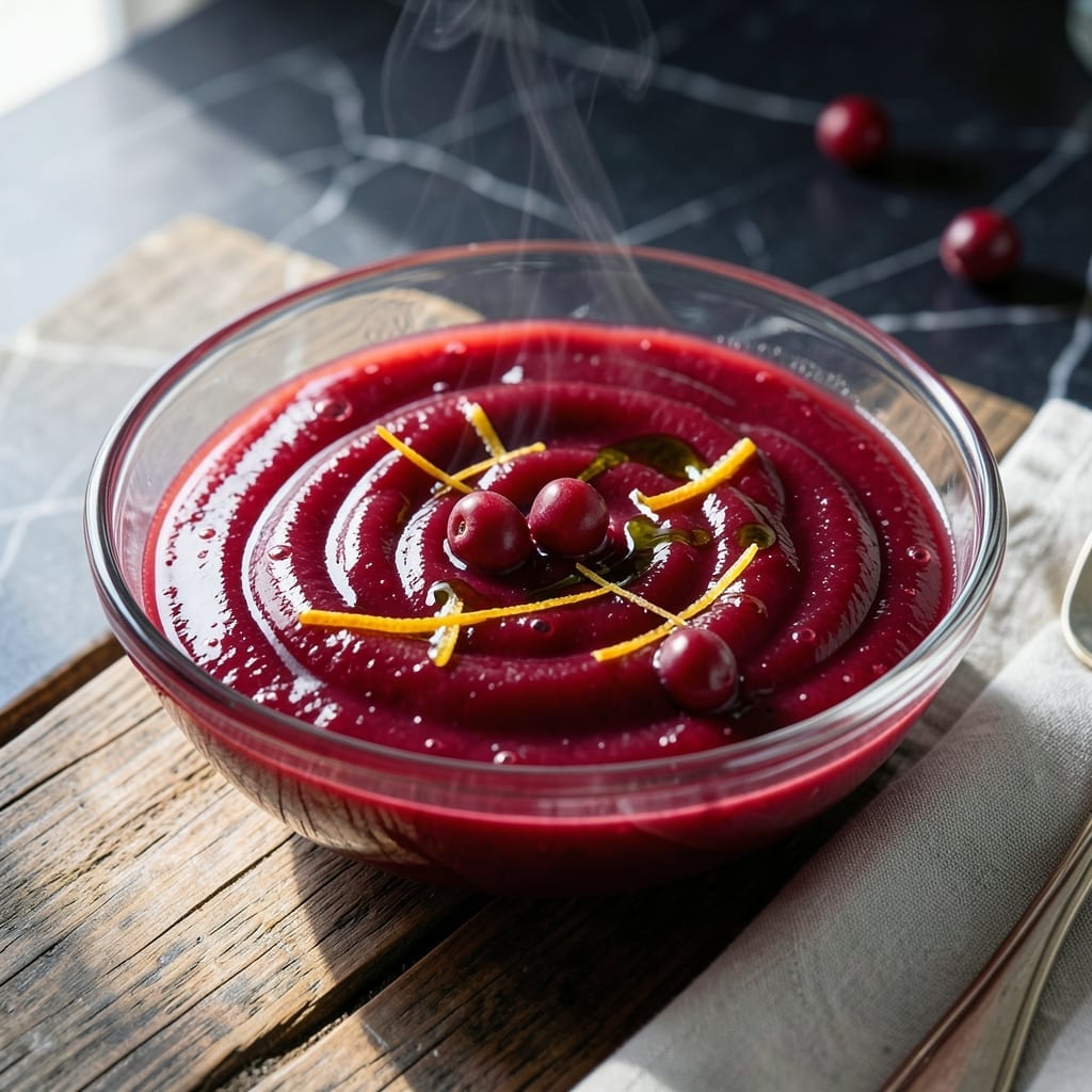 Smooth Cranberry Sauce Recipe: Velvety Tartness With Citrus Zing