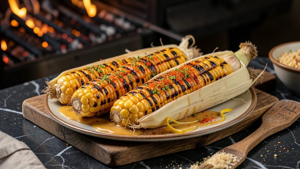 Grilled Corn on the Cob with Chili-Lime Butter