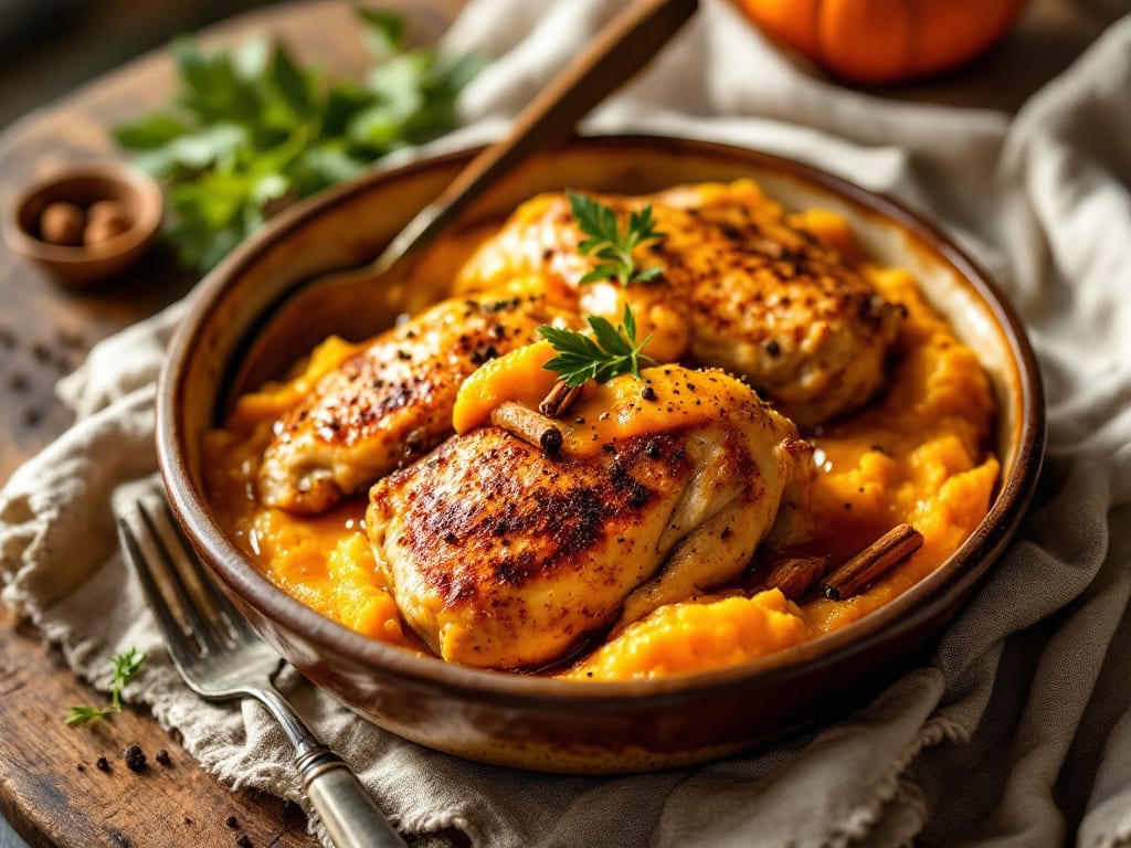 Pumpkin Chicken Recipe: Spiced Roast with Silky Sweet-Savory Glaze