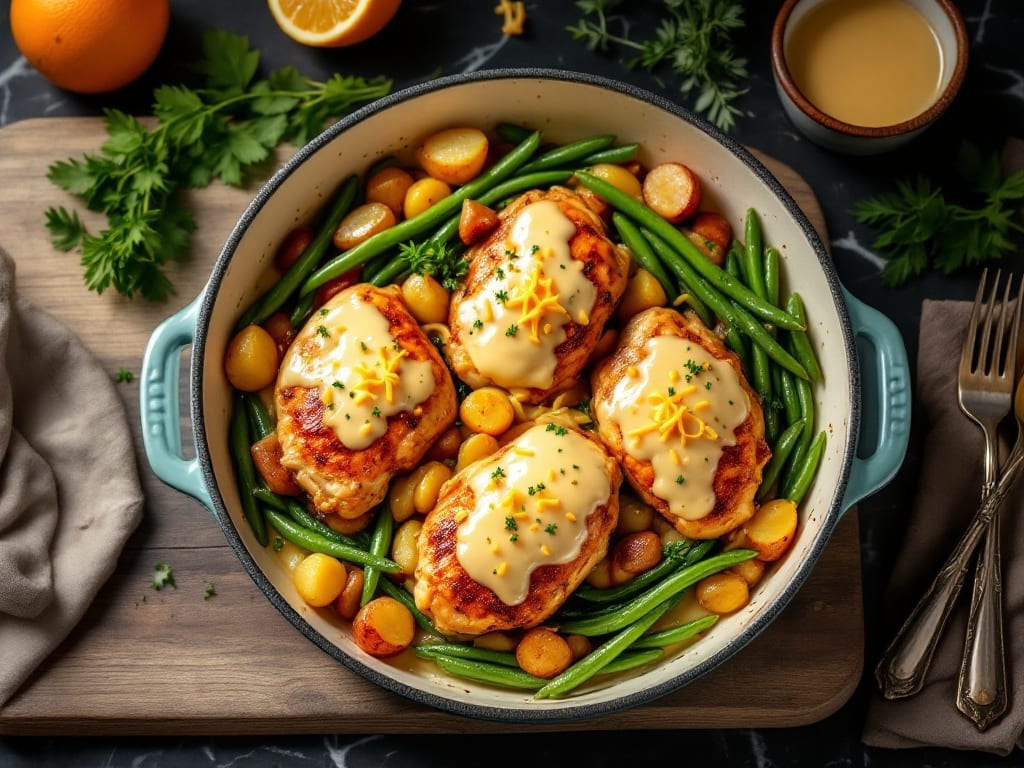 Best Chicken Casserole Dish Recipe: One-Pan Creamy Herb & Cheese Baked Bliss