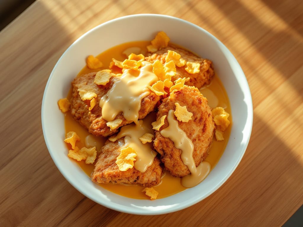 Chicken Mayonnaise Corn Flakes Recipe: Crunchy Crust, Creamy Center Magic