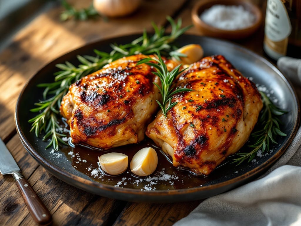 Oven Baked Chicken Thighs Recipe: Herb-Infused Crispy Skin, Juicy Hearts