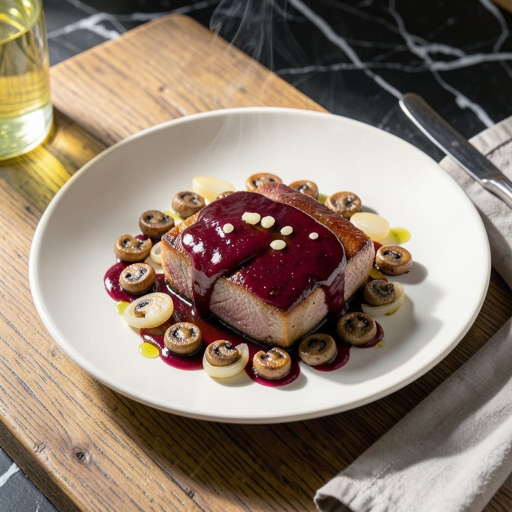 Pork Wellington Sauce Recipe: Rich Red Wine and Mushroom Reduction