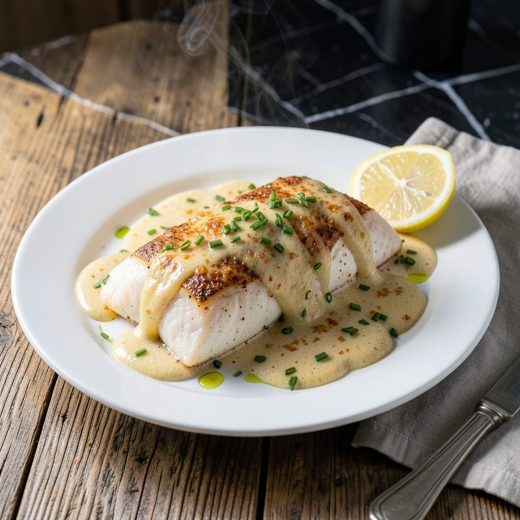 Cod Mornay Sauce Recipe: Velvety Gruyère and Parmesan Indulgence