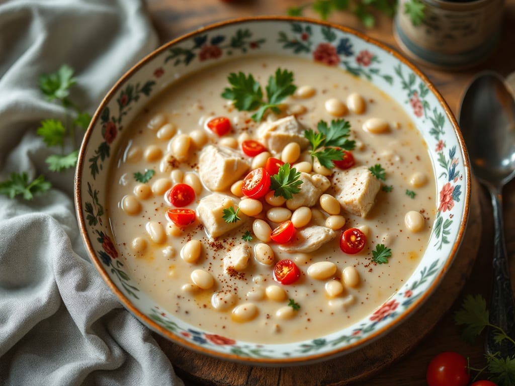 Canned Chicken White Chili Recipe: Creamy Cumin-Kissed One-Pot Magic