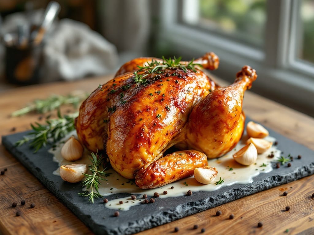 Whole Chicken Recipe: Buttermilk Brined Crispy Skin, Juicy Centers
