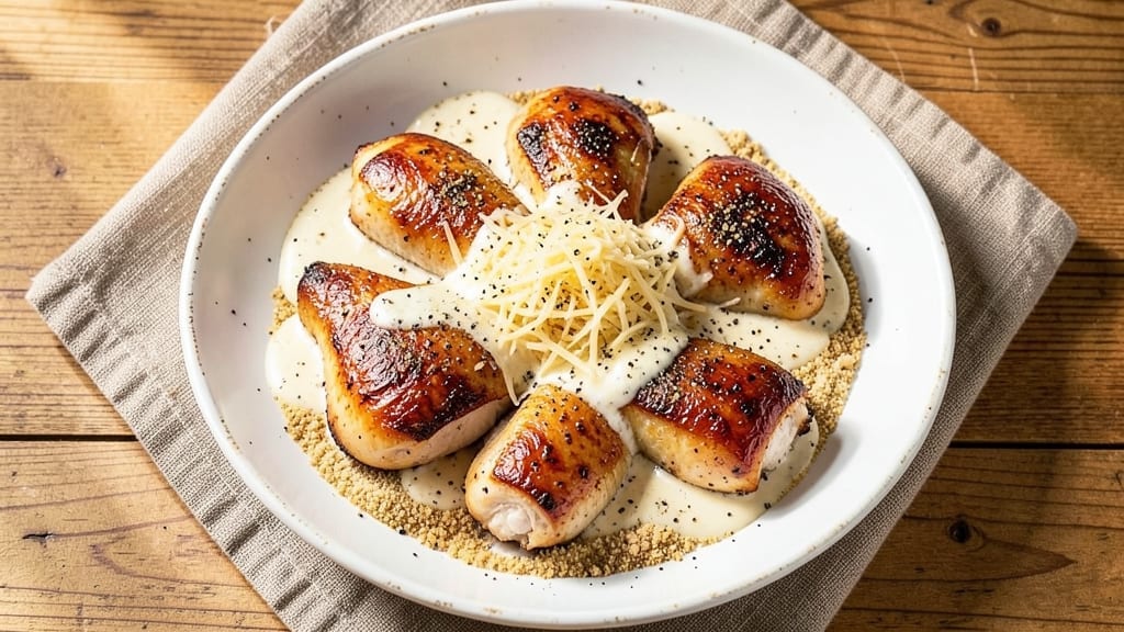 Chicken With Mayo and Parm Recipe: Cheesy Mayo Crust That Stays Crispy All Night