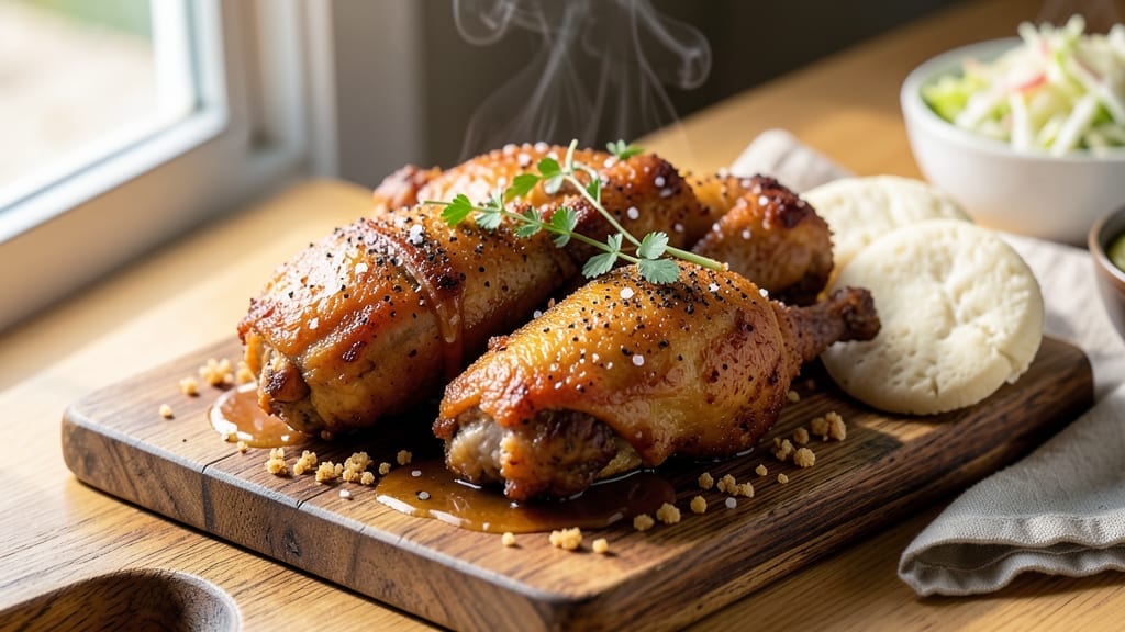 Chester’s Chicken Recipe: Buttermilk Brined Skin That Cracks Under Fingers Chester’s Chicken Recipe: Buttermilk Brined Skin That Cracks Under Fingers