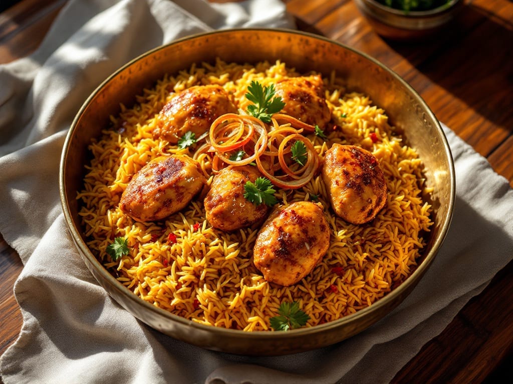 Chicken Biryani Recipe: Fragrant Saffron Rice with Spiced Chicken Layers