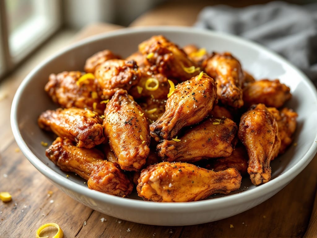 Dry Rub Lemon Pepper Chicken Wings Recipe: Zesty Crunch That Stays Crispy All Night