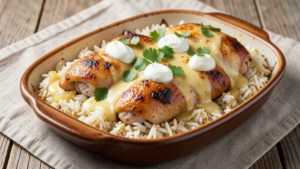 Creamy Smothered Chicken and Rice Bake Chole's Recipe: One-Pot Velvety Comfort with Spiced Yogurt Creamy Smothered Chicken and Rice Bake Chole's Recipe: One-Pot Velvety Comfort with Spiced Yogurt