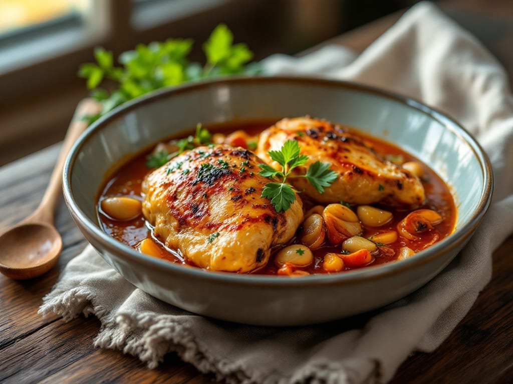 Chicken Marbella Recipe: Creamy Garlic White Wine Sauce Magic