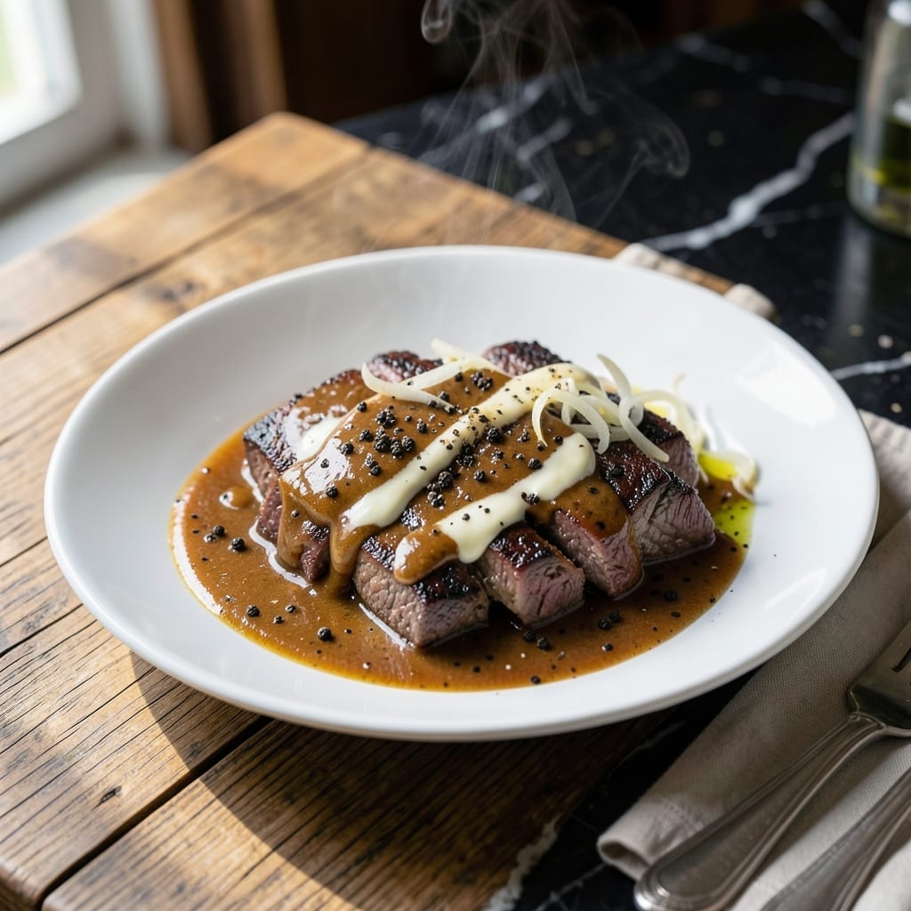 Basic Peppercorn Sauce Recipe: Bold and Creamy Steakhouse Classic